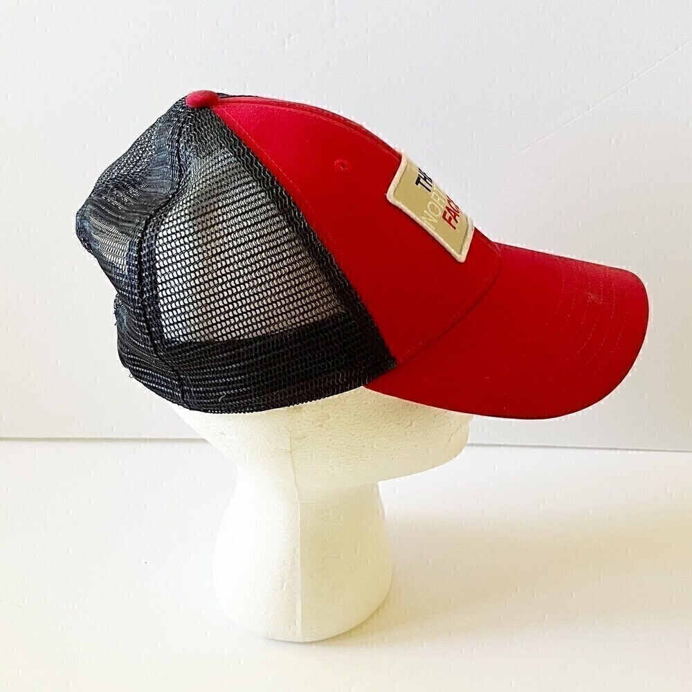The North Face Baseball Trucker Hat Red White Blue Snapback 4th July USA Cap - Picture 3 of 7